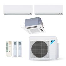 Ar-Condicionado Multi Split Inverter Daikin 28.000 (2x Evap HW 12.000 + 1x Evap Cassete 4 Vias 18.000) Quente/Frio 220V