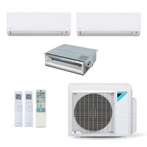 Ar-Condicionado Multi Split Inverter Daikin 28.000 (2x Evap HW 12.000 + 1x Evap Duto 20.000) Quente/Frio 220V