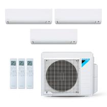 Ar-Condicionado Multi Split Inverter Daikin 28.000 (2x Evap HW 12.000 + 1x Evap HW 18.000) Quente/Frio 220V