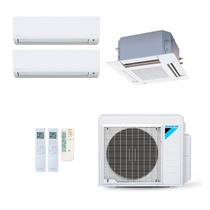 Ar-Condicionado Multi Split Inverter Daikin 34.000 (1x Evap HW 9.000 + 1x Evap HW 18.000 + 1x Evap Cassete 4 Vias 20.000) Quente/Frio 220V