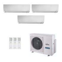 Ar-Condicionado Multi Split Inverter Fujitsu 18.000 BTUs (3x Evap HW 7.000) Quente/Frio 220V