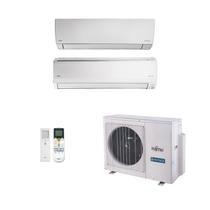 Ar-Condicionado Multi Split Inverter Fujitsu 23.000 BTUs (1 Evaporadora 9.000 BTUs + 1 Evaporadora 18.000 BTUs) Quente e Frio 220V