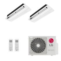 Ar-Condicionado Multi Split Inverter LG 18.000 (1x Evap Cassete 1 Via 7.000 + 1x Evap Cassete 1 Via 12.000) Quente/Frio 220V