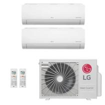 Ar-Condicionado Multi Split Inverter LG 18.000 (1x Evap HW 9.000 + 1x Evap HW 12.000) Quente/Frio 220V