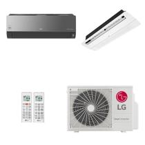 Ar-Condicionado Multi Split Inverter LG 21.000 (1x Evap HW Artcool 9.000 + 1x Evap Cassete 1 Via 18.000) Quente/Frio 220V
