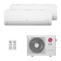 Ar-Condicionado Multi Split Inverter LG 24.000 (1x Evap HW 12.000 + 1x Evap HW 18.000) Quente/Frio 220V