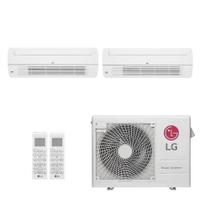 Ar-Condicionado Multi Split Inverter LG 24.000 (2x Evap Cassete 1 Via 18.000) Quente/Frio 220V