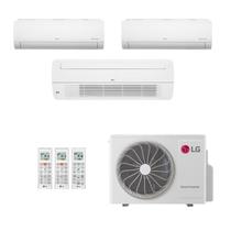 Ar-Condicionado Multi Split Inverter LG 24.000 (2x Evap HW 9.000 + 1x Evap Cassete 1 Via 18.000) Só Frio 220V