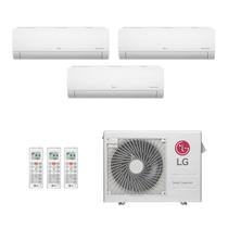 Ar-Condicionado Multi Split Inverter LG 24.000 (2x Evap HW 9.000 + 1x Evap HW 18.000) Quente/Frio 220V