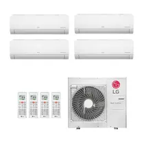Ar-Condicionado Multi Split Inverter LG 30.000 (3x Evap HW 9.000 + 1x Evap HW 24.000) Quente/Frio 220V