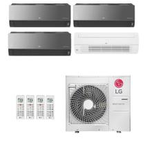 Ar-Condicionado Multi Split Inverter LG 30.000 (3x Evap HW Artcool 9.000 + 1x Evap Cassete 1 Via 24.000) Quente/Frio 220V