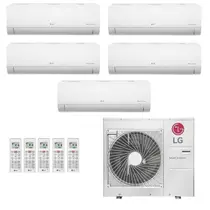 Ar-Condicionado Multi Split Inverter LG 36.000 (1x Evap HW 7.000 + 2x Evap HW 9.000 + 2x Evap HW 12.000) Quente/Frio 220V