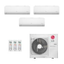 Ar-Condicionado Multi Split Inverter LG 36.000 (1x Evap HW 9.000 + 1x Evap HW 12.000 + 1x Evap HW 18.000) Quente/Frio 220V