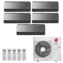 Ar-Condicionado Multi Split Inverter LG 36.000 (1x Evap HW Artcool 7.000 + 3x Evap HW Artcool 9.000 + 1x Evap HW Artcool 18.000) Quente/Frio 220V