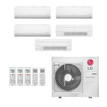 Ar-Condicionado Multi Split Inverter LG 48.000 (1x Evap HW 9.000 + 2x Evap HW 12.000 + 2x Evap Cassete 1 Via 18.000) Quente/Frio 220V