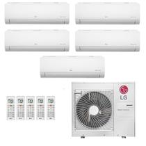 Ar-Condicionado Multi Split Inverter LG 48.000 (2x Evap HW 7.000 + 2x Evap HW 9.000 + 1x Evap HW 24.000) Quente/Frio 220V