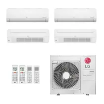 Ar-Condicionado Multi Split Inverter LG 48.000 (2x Evap HW 9.000 + 2x Evap Cassete 1 Via 18.000) Quente/Frio 220V