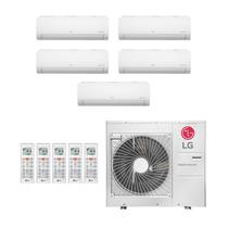 Ar-Condicionado Multi Split Inverter LG 48.000 (3x Evap HW 9.000 + 1x Evap HW 12.000 + 1x Evap HW 24.000) Quente/Frio 220V