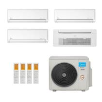 Ar-Condicionado Multi Split Inverter Midea 42.000 (3x Evap HW 9.000 + 1x Evap Cassete 1 Via 12.000) Quente/Frio 220V