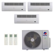 Ar-Condicionado Multi Split Inverter R-32 Gree 24.000 (2x Evap Cassete 1 Via 9.000 + 1x Evap Cassete 1 Via 18.000) Quente/Frio 220V