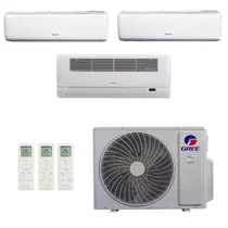 Ar-Condicionado Multi Split Inverter R-32 Gree 24.000 (2x Evap HW 9.000 + 1x Evap Cassete 1 Via 18.000) Quente/Frio 220V