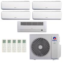 Ar-Condicionado Multi Split Inverter R-32 Gree 42.000 (4x Evap HW 9.000 + 1x Evap Cassete 1 Via 12.000) Quente/Frio 220V