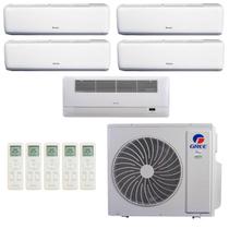 Ar-Condicionado Multi Split Inverter R-32 Gree 42.000 (4x Evap HW 9.000 + 1x Evap Cassete 1 Via 22.000) Quente/Frio 220V