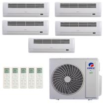 Ar-Condicionado Multi Split Inverter R-32 Gree 48000 (2x Evap Cassete 9000+2x Evap Cassete 12000+1x Evap Cassete 22000) Quente/Frio 220V