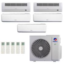 Ar-Condicionado Multi Split Inverter R-32 Gree 48000 (3x Evap HW 9000+1x Evap Cassete 1 Via 18000+1x Evap Cassete 1 Via 22000) Quente/Frio 220V
