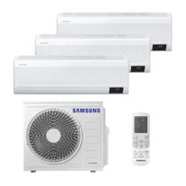 Ar Condicionado Multi Split Inverter Samsung WindFree 24.000 Btus (Hi Wall 9.000BTUs + 2x Hi Wall 12.000BTUs) Quente e Frio 220V
