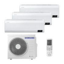 Ar Condicionado Multi Split Inverter Samsung WindFree 28.000 Btus (Hi Wall 9.000BTUs + 2x Hi Wall 12.000BTUs) Quente e Frio 220V