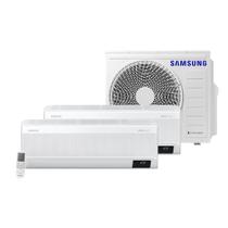 Ar Condicionado Multi Split Samsung Hi Wall Wind Free 2x9000 BTU/h Quente e Frio AJ068AXJ3KH/AZ 220 Volts