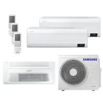 Ar Condicionado Multi Tri Split HW e K7 Samsung Wind Free 28000 BTU (2x12000+1x24000) Quente e Frio Inverter R410 220V (AJ080AXJ4KH/AZ) Ar Condicionado Multi Tri Split HW e K7 Samsung Wind Free 28000 BTU (2x12000+1x24000) Quente e Frio Inverter R410 220V (AJ080AXJ4KH/AZ)