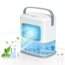 Ar condicionado portátil CAYNEL 5W 2 velocidades com USB branco Ar condicionado portátil CAYNEL 5W 2 velocidades com USB branco
