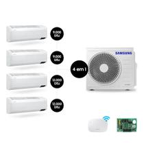 Ar Condicionado Quad-Split Samsung WindFree 28.000 BTUs (Hi Wall 2x9.000 & 2x12.000) Q/F WiFi Ar Condicionado Quad-Split Samsung WindFree 28.000 BTUs (Hi Wall 2x9.000 & 2x12.000) Q/F WiFi