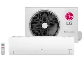 Ar Condicionado Split Inverter LG Hi Wall DUAL Compact +AI 12000 BTUs Frio S3-Q12JAQAL - 220V