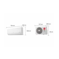 Ar Condicionado Split Parede LG Dual Compact +ai Inverter 09000 BTU Quente e Frio R32 220V