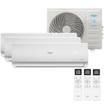 Ar Condicionado Tri Split Elgin Inverter 27000 BTUs 2X9000 e 1X12000 Quente e Frio 220V MTQE27C2CB Ar Condicionado Tri Split Elgin Inverter 27000 BTUs 2X9000 e 1X12000 Quente e Frio 220V MTQE27C2CB