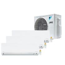 Ar Condicionado Tri Split Hi Wall Inverter Daikin Lite Smart 2x9000 + 1x12000 BTU/h Frio 3MKC18S5VL 220 Volts