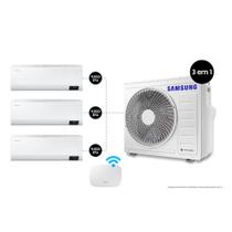 Ar Condicionado Tri-Split Samsung WindFree 24.000 BTUs (Hi Wall 3x9.000) Quente/Frio com WiFi Ar Condicionado Tri-Split Samsung WindFree 24.000 BTUs (Hi Wall 3x9.000) Quente/Frio com WiFi