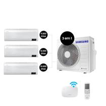 Ar Condicionado Tri-Split Samsung WindFree 24.000 BTUs (Hi Wall 9.000 & 2x12.000) Q/F WiFi
