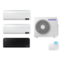 Ar Condicionado TriSplit Samsung WindFree 24.000 BTUs 1x9000 Black 2X9000 White Q F WiFi 220V Ar Condicionado TriSplit Samsung WindFree 24.000 BTUs 1x9000 Black 2X9000 White Q F WiFi 220V