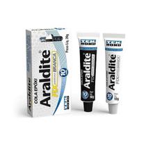 Araldite Epóxi Branco 20g Adesivo Bicomponente Para Fixar Reparar Ideal Para Diversos Materiais