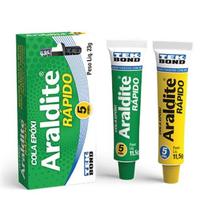 Araldite Epoxi Rápido 23g 5 Minutos - Reparos e Colagens Profissionais e Domésticas