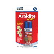 Araldite Hobby 6g Com Aplicador - Cola Para Azulejos, Madeira, Vidro - Resistente Até 70c