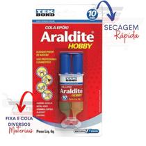 Araldite Hobby Cola Adesiva Epóxi 10 Minutos 6 Gramas Tek Bond