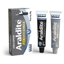 Araldite Tekbond Fix Pastosa 10 Minutos 20g Cinza Araldite Tekbond Fix Pastosa 10 Minutos 20g Cinza