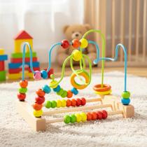 Aramado Divertido Mdf Grande Brinquedo Educativo Montessori Pedagógico Cores Mdf