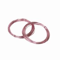 Arame Alumínio Rosa 0,8mm P/ Decoração C/10 Metros