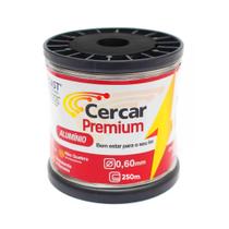 Arame Artesanato e Cerca Elétrica 250 Metros 0,60mm Alumínio